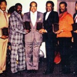 Award from Dootsi Williams – Left to Right Billy Foster, Dexter Tisby, Dootsi Williams, Cleve Duncan, Don Julian, and Bobby Adams